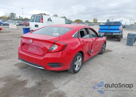 2020 Honda Civic Lx из США, поврежденный, VIN 2HGFC2F69LH537301